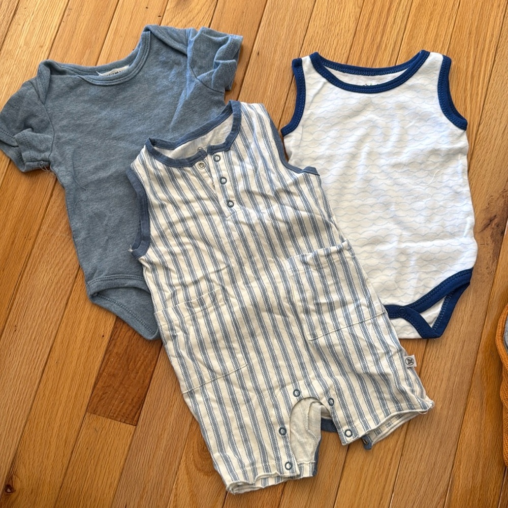 6-9 Month Blue and White Bundle